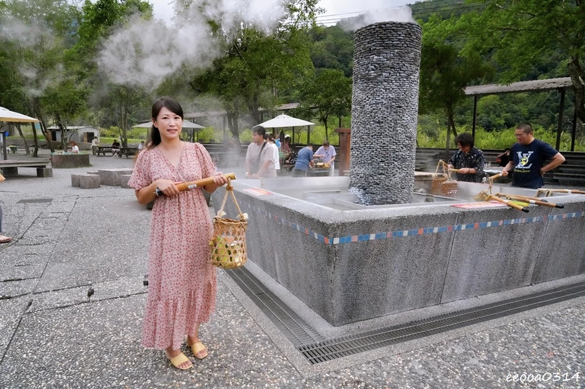 宜蘭清水地熱公園｜免門票煮溫泉蛋、免費泡腳! 竹簍租借、食材