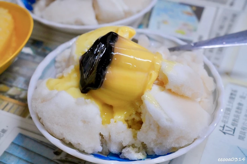 花蓮吉安慶豐冰店｜鄰近慶修院的古早味蔗糖綿綿冰，月見冰、布丁
