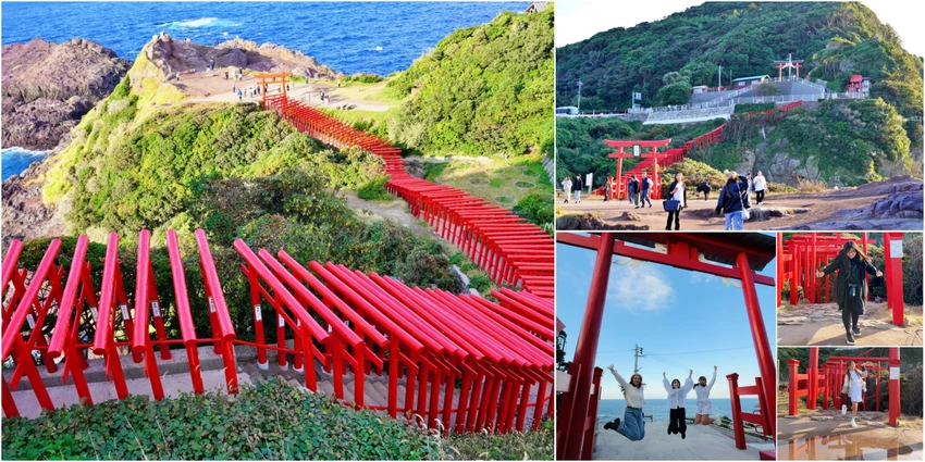 山口縣元乃隅神社，CNN評選日本絕景，百座鳥居綿延入海超壯觀。