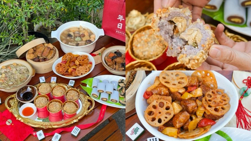 挑戰全台最強素食年菜!蔡老師蔬食,沒想無肉居然可以這麼好吃。