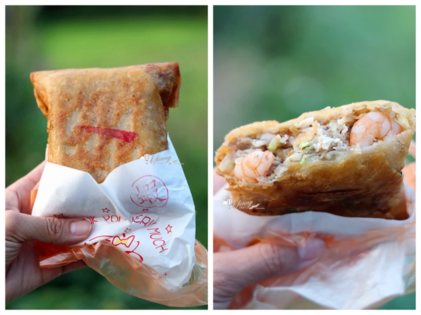 中壢青埔香港煎包，平日限定四小時，方型酥脆口感全台獨家。