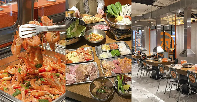 新竹湖口肉大叔韓式燒烤，568元火烤兩吃，炸雞熱炒無限供應。