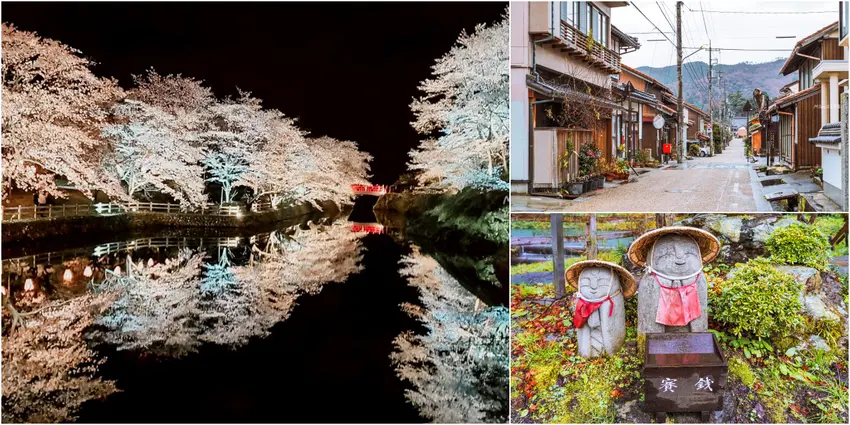 鳥取夜櫻名所鹿野城跡公園！城下町散策，必吃四季限定大福。