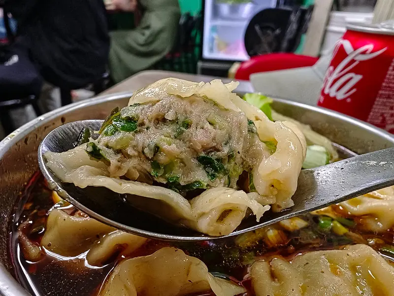 大啖雙醬混搭担炸麵與巨無霸牛肉湯餃！西門元之寶拉麵，隱藏版排隊神店。