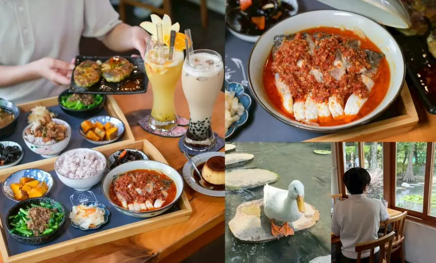 台中南屯隱藏版秘境餐廳！「田寮農莊景觀餐廳」個人就能吃到百元價功夫菜套餐。