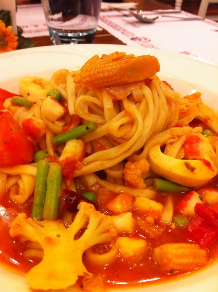 有哆創藝蔬食洋食館：我怕素食之吃吃看素食義大利麵@@