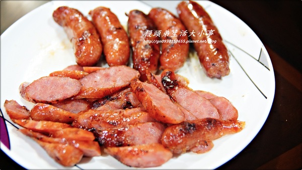 蜜蜂丁:【蜜蜂丁】純手工金門高粱酒香腸~紹興酒香腸