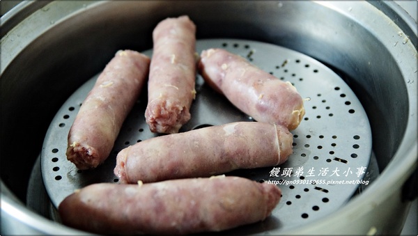 蜜蜂丁:【蜜蜂丁】純手工金門高粱酒香腸~紹興酒香腸