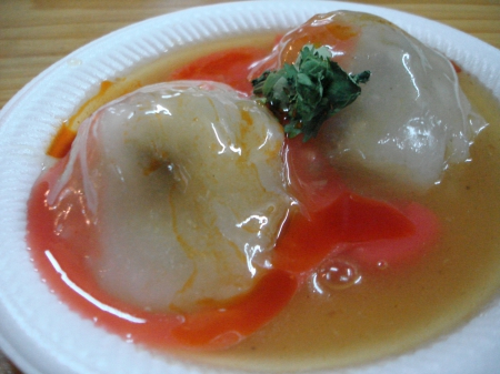 清蒸肉圓：這攤的肉圓醬料～真的會讓人想念