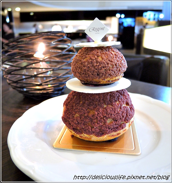 黑醋栗親子泡芙包栗子卡士達105