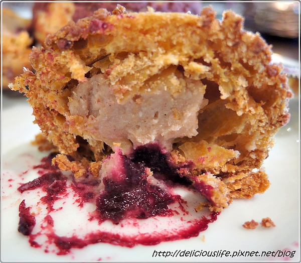 黑醋栗親子泡芙包栗子卡士達3