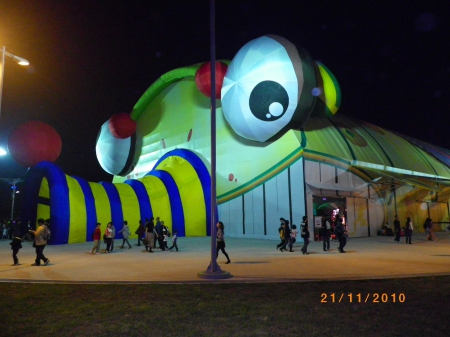 2010台北國際花卉博覽會(大佳園區):花博入夜景觀更迷人