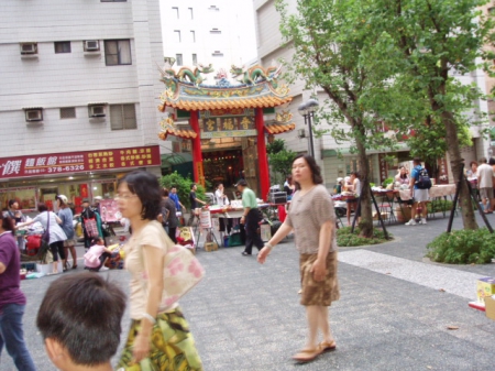 中聖里{跳蚤市場}：跳蚤市場[地方選舉競選總部義賣盆栽]