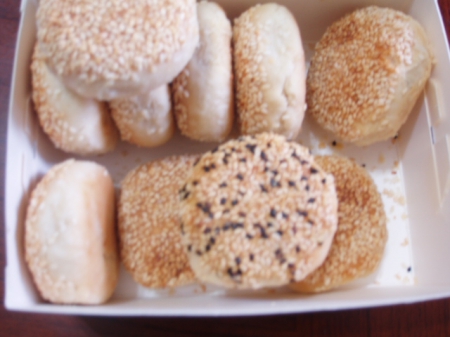 永和上海蟹殼黃：[永和蟹殼黃]只有芝麻香