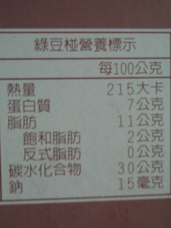 法桑淇斯綠豆椪：月亮代表我的心