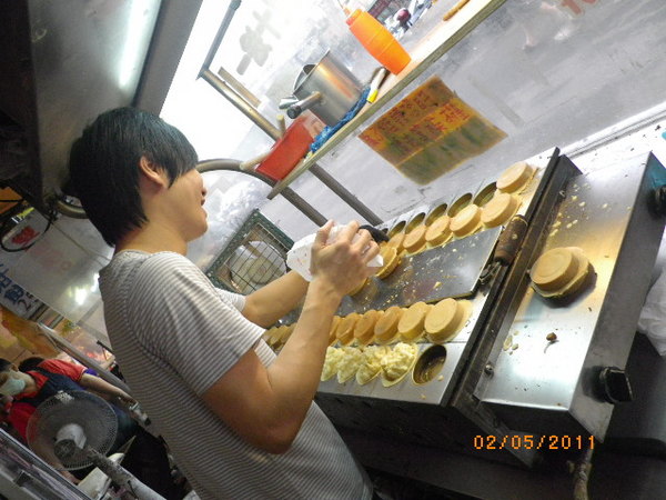 阿Q脆皮車輪餅:爆漿車輪餅