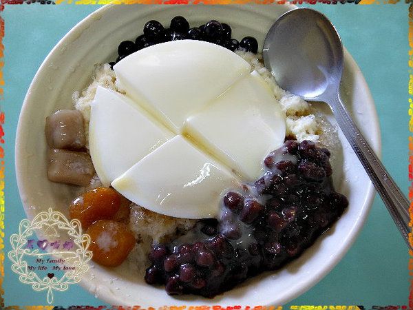 021號招牌 - 杏仁豆腐冰+紅豆+綜合芋圓+粉圓+煉乳($45)