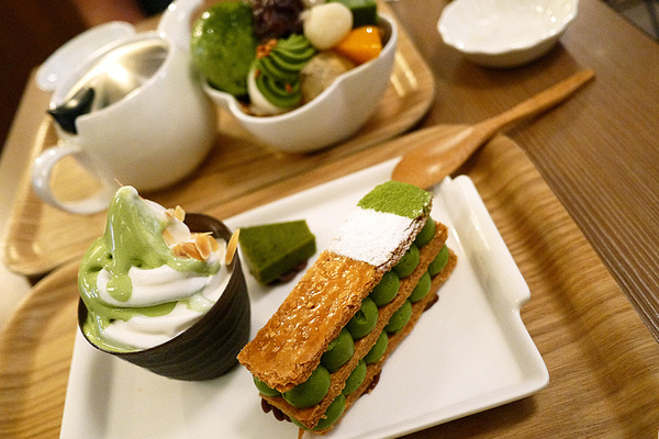 和茗甘味處 抹茶千層派 / 和風脆餅聖代