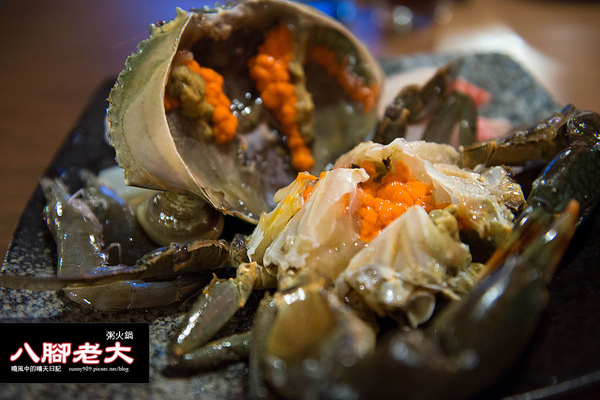 八腳老大螃蟹粥火鍋:【台北|八腳老大】吃到滿足幸福感的溫潤螃蟹粥火鍋