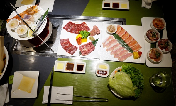 原燒優質原味燒肉(台北南京東店)：原燒新品試吃：海陸双饗雙人套餐