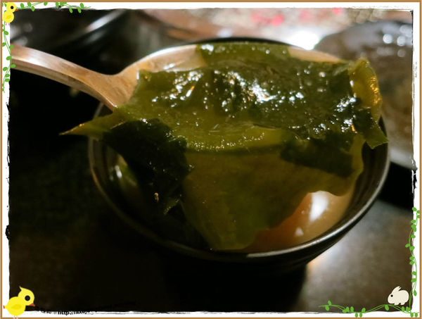 台北-京東洋食燒烤『入口即化的美味牛肉』-副餐-海帶味噌湯