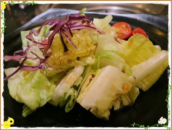 台北-京東洋食燒烤『入口即化的美味牛肉』-沙拉