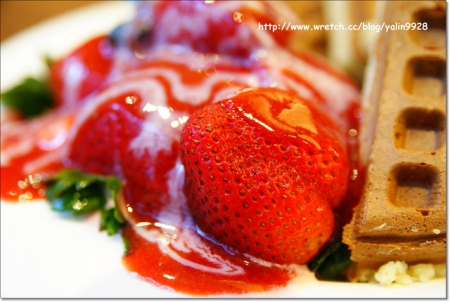 Melange Caf'e 米朗琪咖啡館(二店):「米朗琪」草莓鬆餅~過號重排也要吃到