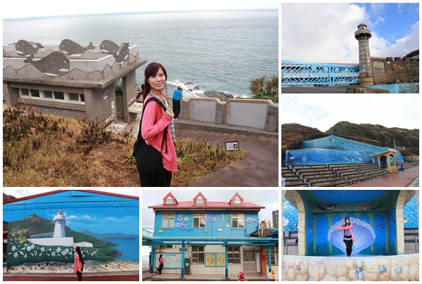 鼻頭國小：【新北市景點】海洋世界為主軸的鼻頭國小，依山傍海山海觀長城步道彩繪，司令台是美人魚的宮殿吶，充滿海洋風的美麗的國小