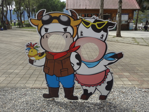 初鹿牧場：1020104[官本金文愛台灣]美麗的初鹿牧場有藍天白雲綠地黑白乳牛讓人心曠神怡(環境篇)