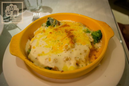 奶油燴野菇焗飯