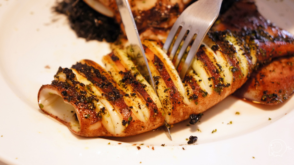 西班牙黑墨汁大中巻起司燉飯