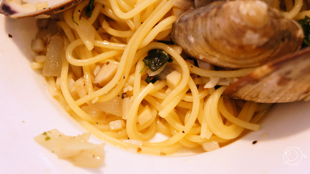 地中海超大蛤蜊控白酒義大利麵