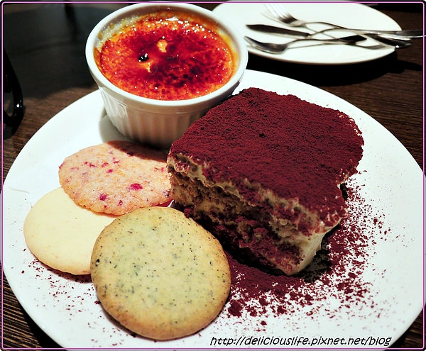 焦糖布丁,手工餅乾,提拉米蘇