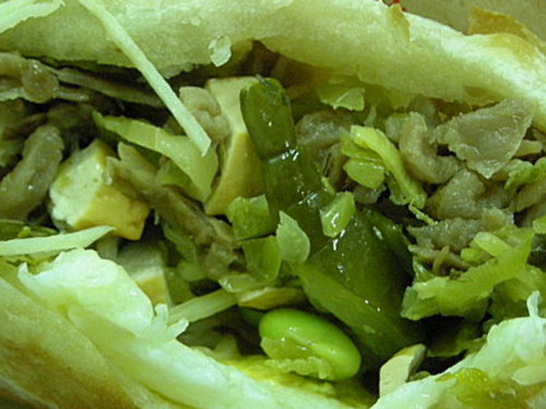 海青王家燒餅：海清王家燒餅[燒餅夾蛋菜]