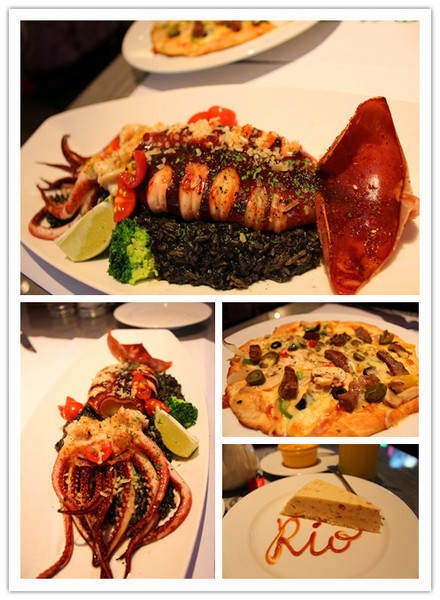 里約歐義廚房(板橋店)：[台北]不可置信! 一整隻魷魚上菜了!!!!