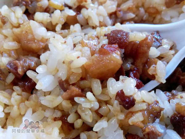 魯肉發無刺虱目魚粥10-魯肉飯特寫