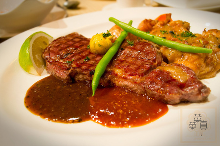 精選肋眼沙朗牛排