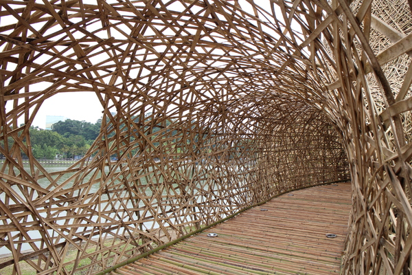 碧湖公園:4千根竹子編成! 內湖夢幻新地標「碧湖織屋」