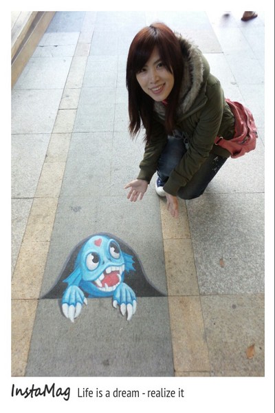 碧潭:充滿異國情調歐式公仔與3D立體彩繪❤讓碧潭變得浪漫了起來❤