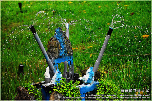 高雄駁二藝術特區：【高雄】鹽埕區。駁二藝術特區《南方噴泉－駁二駐村藝術家闕巧涵戶外裝置展》