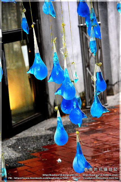 駁二藝術特區：【高雄】鹽埕區。駁二藝術特區《期間限定藍色雨滴》與 大義倉庫區隨拍