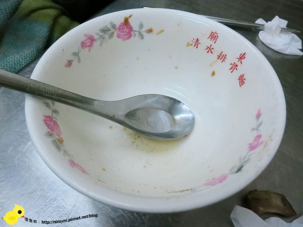 台中-豐原-廟東夜市-廟東清水排骨麵-清甜香濃-排骨麵