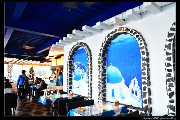 20160110龍潭白圍牆地中海景觀咖啡2