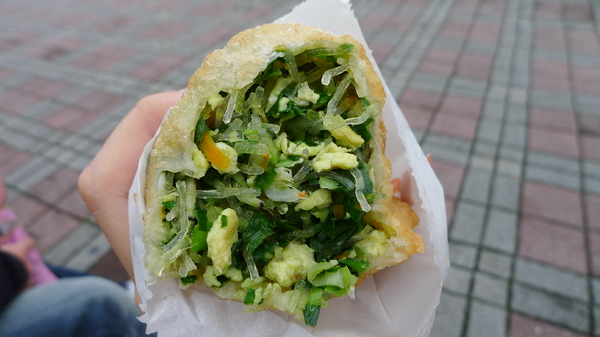 蔥油餅韮菜盒子:新竹_韮菜盒子_大滿足