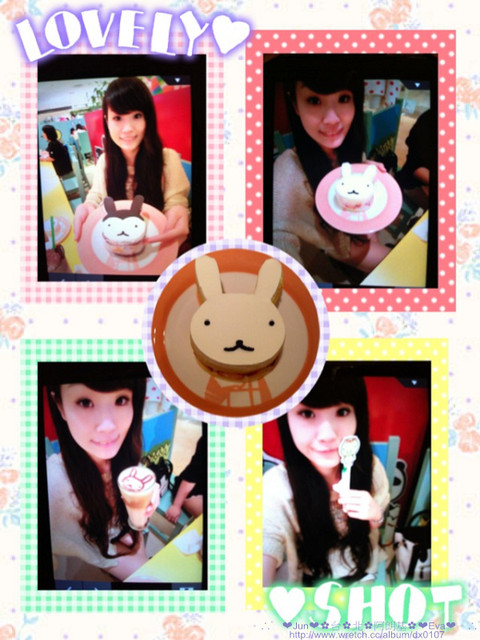 Aranzi Aronzo Cafe 阿朗基咖啡(新光三越南西店二館)：【食記】oO。。台北　ARANZI CAFE（阿朗基）　超可愛的兔兔蛋糕，能不吃嘛？！。o○。