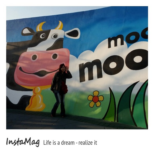 彰化-福寶生態教育園區：【彰化景點】乳牛新樂園彩繪~福寶濕地出海口彩繪牆