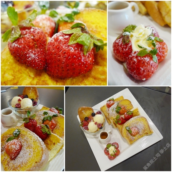 鯊魚咬土司：冬天的夢幻甜點-鯊魚咬土司草莓遊樂園布丁土司