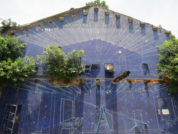 海安路藝術街：遠看近看不同感觀的【台南海安路藝術街】