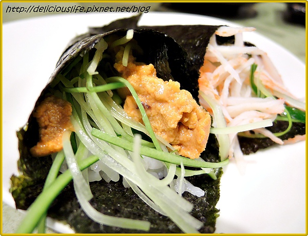 馬糞海膽手卷&蟹肉手卷2