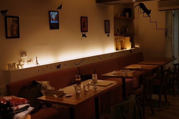 貓咪先生的朋友:(胖樺食記)台北市忠孝復興捷運站愛貓者的天堂「貓咪先生的朋友」。提供早午餐漢堡輕食下午茶及輕鬆環境。